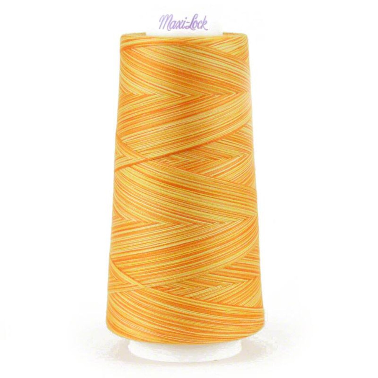 Maxi-Lock Swirls Variegated Serger Thread - Peachy Orange Parfait